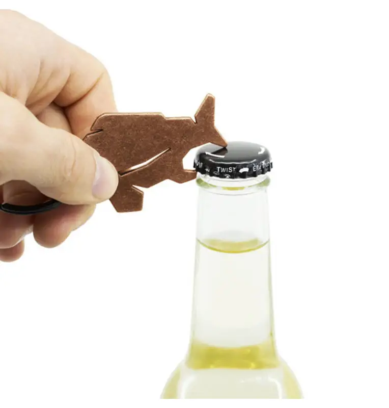 Delphin CARPENER Schlüsselanhänger 1 Stück Bronze mit Flaschenöffner-Angelzubehör-JJ-Fishing