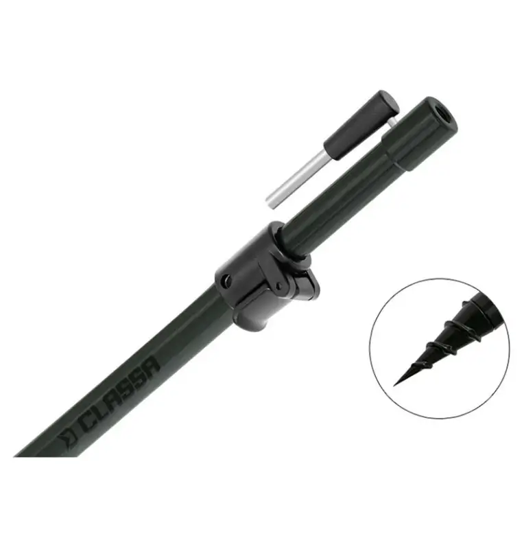 Delphin CLASSA Bankstick Grün 80-130cm Ausziehbar-Rod Pod´s, Banksticks & Buzzerbars-JJ-Fishing