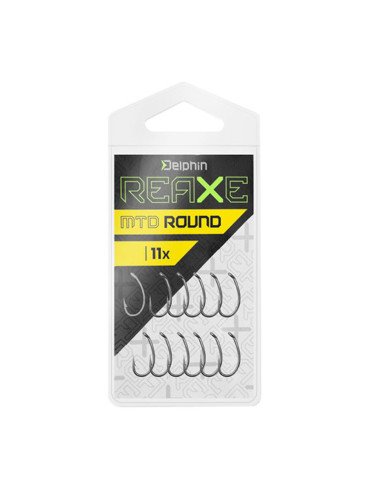 Delphin REAXE MTD ROUND Haken 11 Stück Größe 8 Method Feeder Hooks-Hook & Co-JJ-Fishing