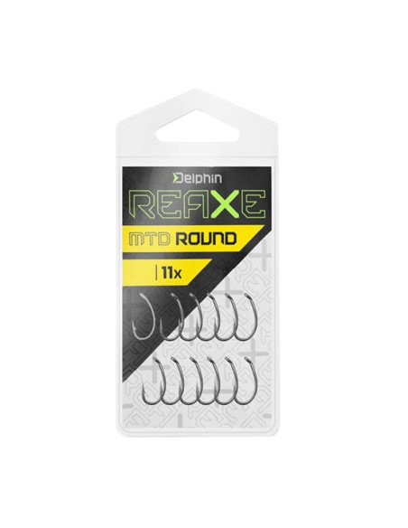 Delphin REAXE MTD Größe 12 ROUND Method Feeder Haken Extra Scharf Curve Shank Carp Hook 11 Stück-Hook & Co-JJ-Fishing