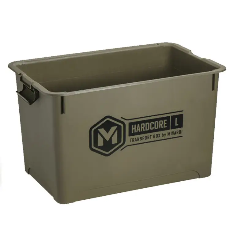 Mivardi Hardcore Transport Box L Ink. Deckel Extra Robust Grün-Tackle Boxing-JJ-Fishing
