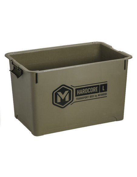 Mivardi Hardcore Transport Box L Ink. Deckel Extra Robust Grün-Tackle Boxing-JJ-Fishing
