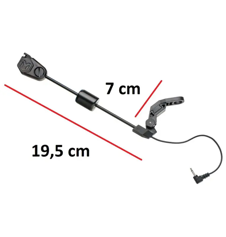 Mivardi Swing Arm MCX 77 schwarz Pendelbissanzeiger LED beleuchtet-Bissanzeiger & Bobbins-JJ-Fishing