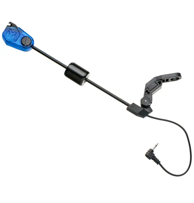 Mivardi MCV 77 Blau Swing Arm Pendelbissanzeiger Bissanzeiger LED Beleuchtet-Bite Alarms & Bobbins-JJ-Fishing
