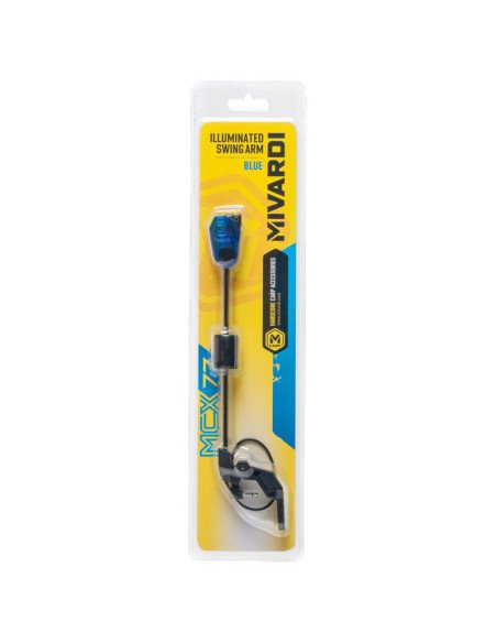 Mivardi Swing Arm MCX 77 blau Pendelbissanzeiger LED beleuchtet-Bissanzeiger & Bobbins-JJ-Fishing