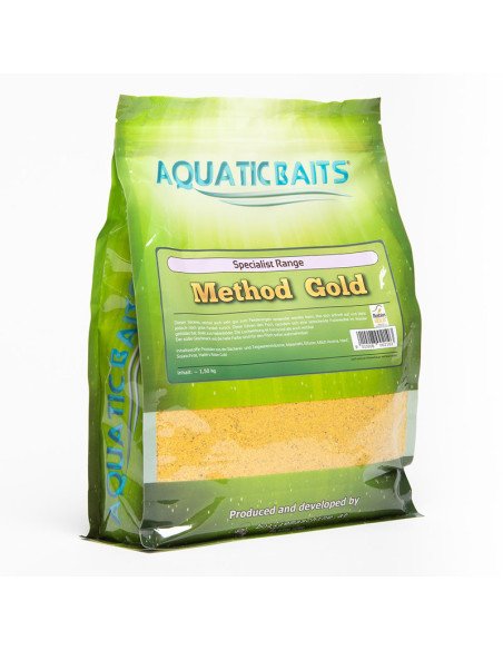 Aquatic Baits Method GOLD 1,5kg Specialist Range Groundbait Method Mix-M.F. Groundbait-JJ-Fishing