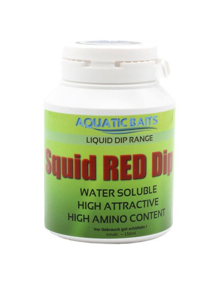 Aquatic Baits DIP Squid Red HNV 150ml High Amino Content-Dip ́s-JJ-Fishing