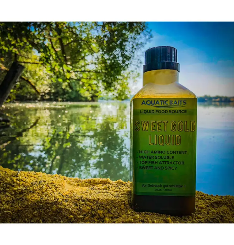 Aquatic Baits Liquid Sweet Gold 500ml PVA Friendly-Liquids-JJ-Fishing