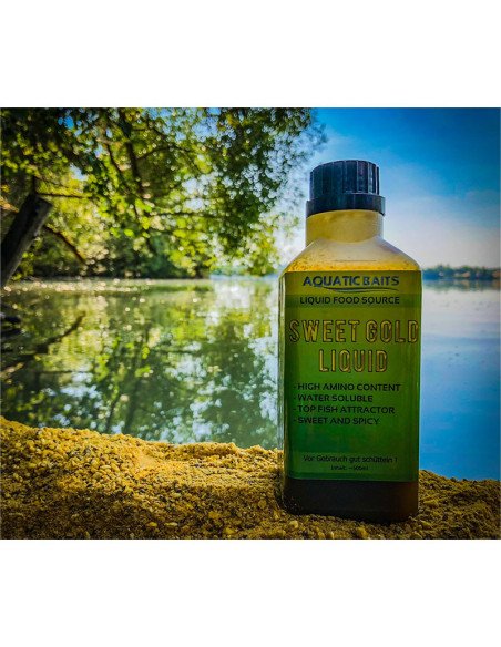 Aquatic Baits Liquid Sweet Gold 500ml PVA Friendly-Liquids-JJ-Fishing
