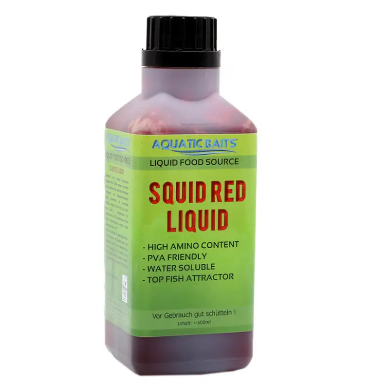 Aquatic Baits Liquid Squid Red 500ml PVA Friendly-Liquids-JJ-Fishing