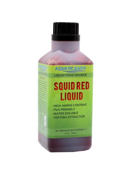 Aquatic Baits Liquid Squid Red 500ml PVA Friendly-Liquids-JJ-Fishing