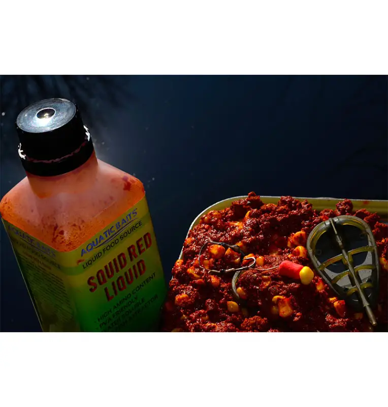 Aquatic Baits Liquid Squid Red 500ml PVA Friendly-Liquids-JJ-Fishing