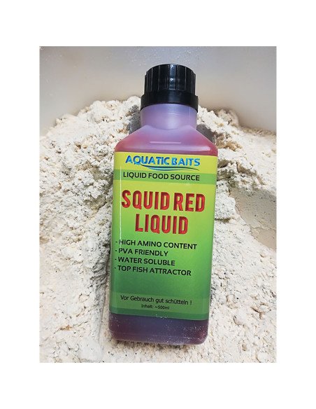 Aquatic Baits Liquid Squid Red 500ml PVA Friendly-Liquids-JJ-Fishing