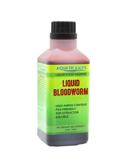 Aquatic Baits Liquid Bloodworm 500ml PVA Friendly-Liquids-JJ-Fishing