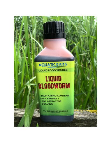 Aquatic Baits Liquid Bloodworm 500ml PVA Friendly-Liquids-JJ-Fishing