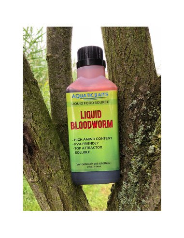 Aquatic Baits Liquid Bloodworm 500ml PVA Friendly-Liquids-JJ-Fishing