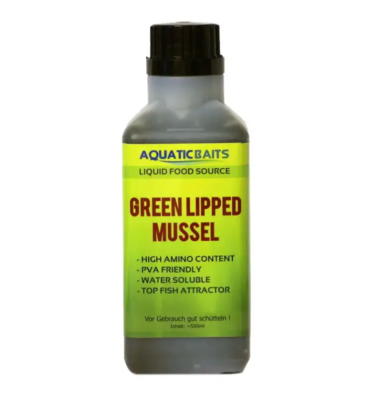 Aquatic Baits Liquid Green Lipped Mussel 500ml PVA Friendly-Liquids-JJ-Fishing
