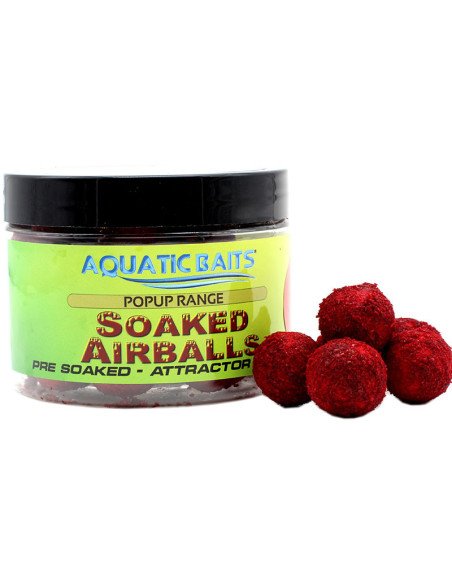 Aquatic Baits Pop Up Squid Red 16mm 50g Soaked Airballs-Pop Up´s-JJ-Fishing