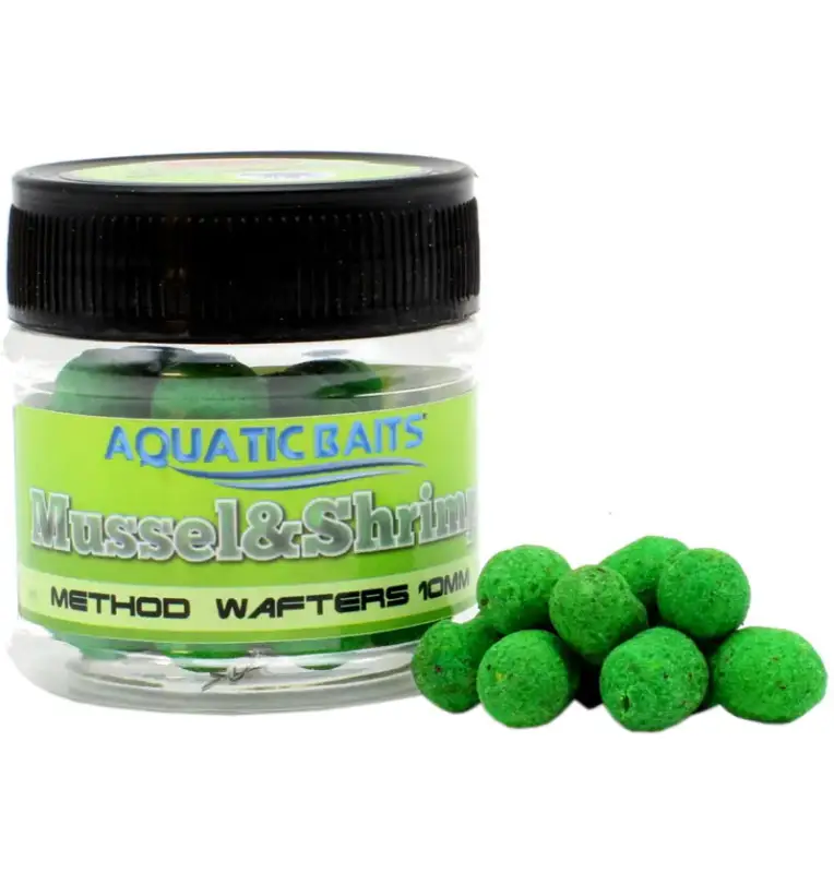 Aquatic Baits Method Wafter Mussel & Shrimp 10mm 20g Dumbell Method Feeder-M.F. Wafter-JJ-Fishing