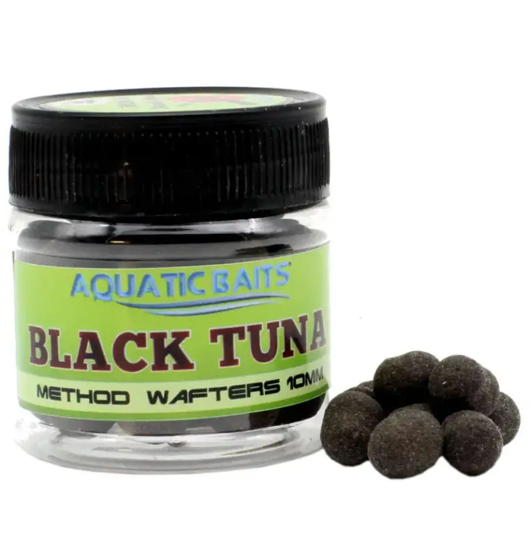 Aquatic Baits Method Wafter Black Tuna 10mm 20g Dumbell Method Feeder-M.F. Wafter-JJ-Fishing