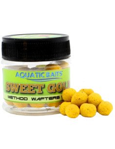 Aquatic Baits Method Wafter Sweet Gold 10mm 20g Dumbell Method Feeder-M.F. Wafter-JJ-Fishing