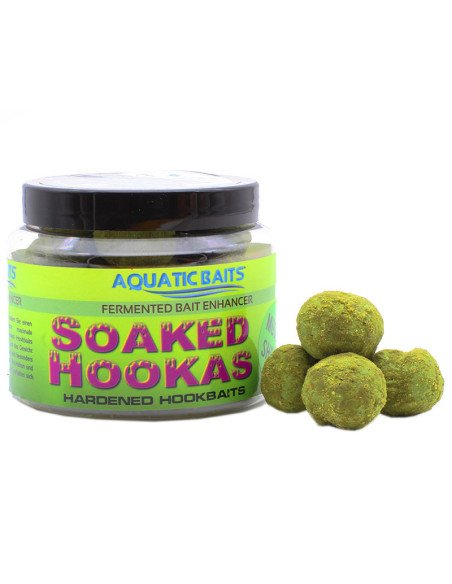 Aquatic Baits Soaked Hookas Mussel & Shrimp 24 mm Dumbell Hard Hookbaits-Hookbaits-JJ-Fishing