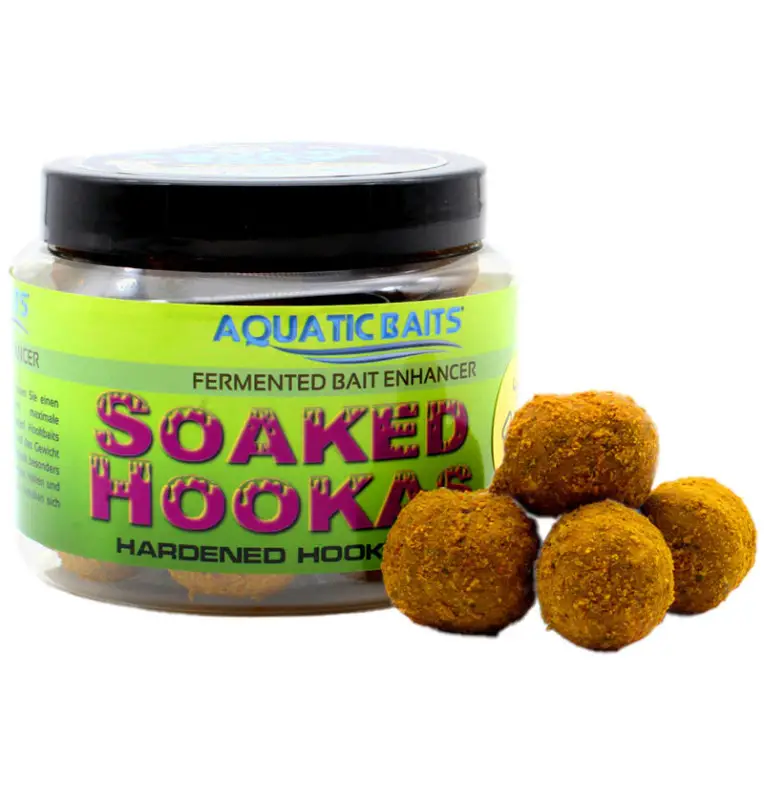 Aquatic Baits Soaked Hookas Sweet Gold 24x20mm 150g Dumbell Hard Hookbaits-Hookbaits-JJ-Fishing