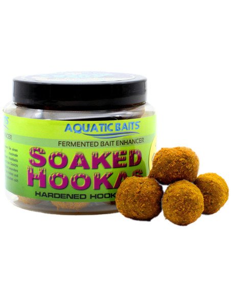 Aquatic Baits Soaked Hookas Sweet Gold 24x20mm 150g Dumbell Hard Hookbaits-Hookbaits-JJ-Fishing