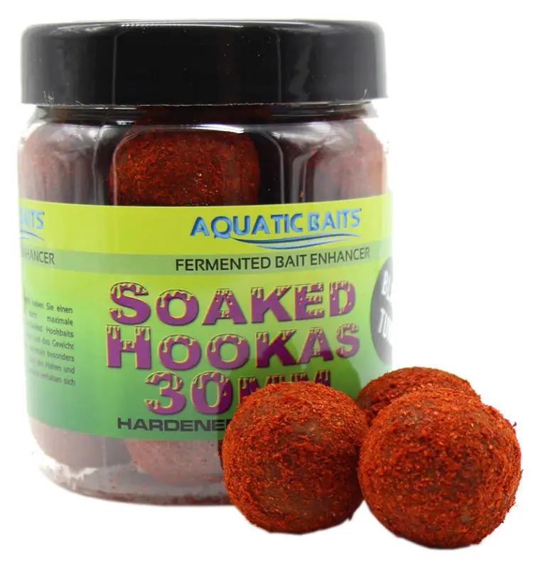 Aquatic Baits Soaked Hookas Black Tuna 30 mm Dumbell Hard Hookbaits-Hookbaits-JJ-Fishing