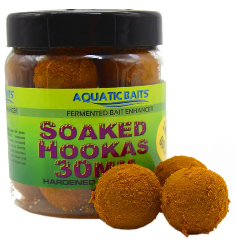 Aquatic Baits Soaked Hookas Sweet Gold 30mm 300g Hard Hookbaits-Hookbaits-JJ-Fishing