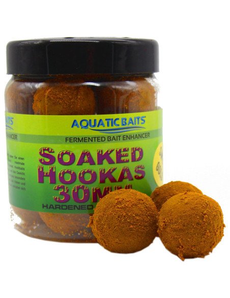 Aquatic Baits Soaked Hookas Sweet Gold 30mm 300g Hard Hookbaits-Hookbaits-JJ-Fishing