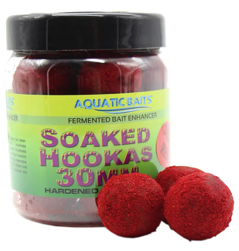 Aquatic Baits Soaked Hookas Squid Red 30mm 300g Hard Hookbaits-Hookbaits-JJ-Fishing