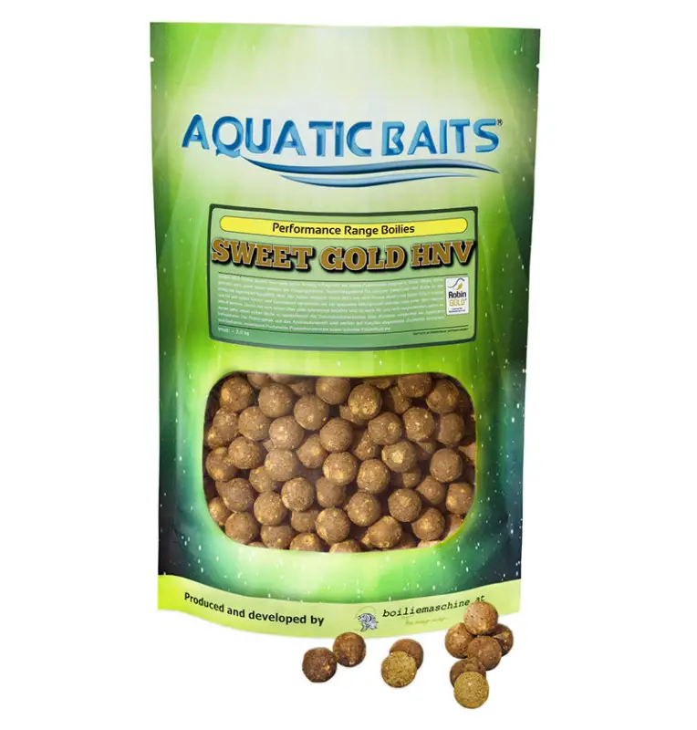 Aquatic Baits Sweet Gold HNV 2Kg 16mm Boilies Performance Range-Boilies-JJ-Fishing