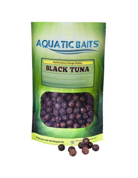 Aquatic Baits Performance Range Boilies Black Tuna 2kg 24mm-Boilies-JJ-Fishing