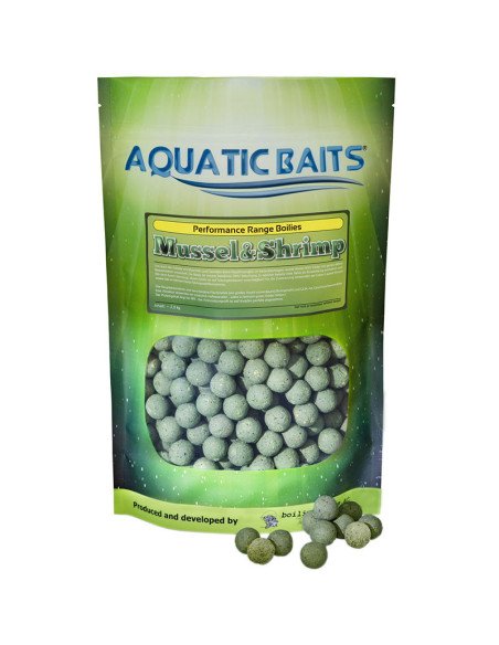 Aquatic Baits Performance Range Boilies Mussel & Shrimp 2kg 20mm-Boilies-JJ-Fishing