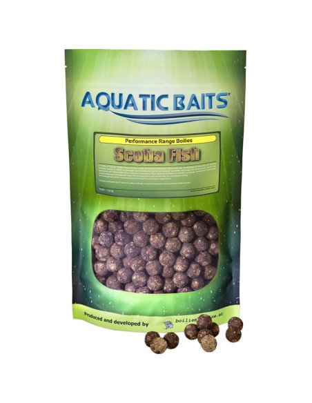 Aquatic Baits Performance Range Boilies Scoba Fish 2kg 16mm-Boilies-JJ-Fishing