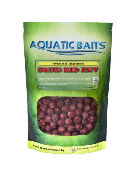 Aquatic Baits Squid Red HNV 2Kg 24mm Boilies Performance Range-Boilies-JJ-Fishing