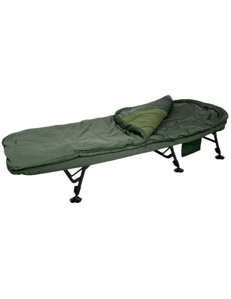 Sonik BANK-TEK 5 Season Sleep System Bedchair Angelbett mit Schlafsack All Season Campingbett-Angelliegen & Angelstühle-JJ-Fi...