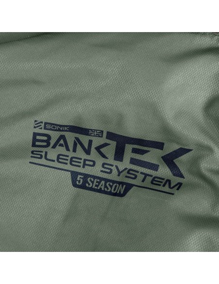 Sonik BANK-TEK 5 Season Sleep System Bedchair Angelbett mit Schlafsack All Season Campingbett-Angelliegen & Angelstühle-JJ-Fi...