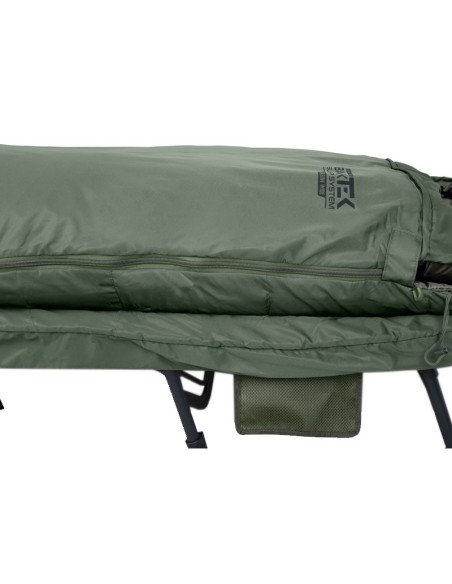 Sonik BANK-TEK 5 Season Sleep System Bedchair Angelbett mit Schlafsack All Season Campingbett-Angelliegen & Angelstühle-JJ-Fi...