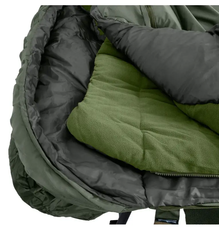 Sonik BANK-TEK 5 Season Sleep System Wide Bedchair Angelbett mit Schlafsack All Season Profi Campingbett-Angelliegen & Angels...