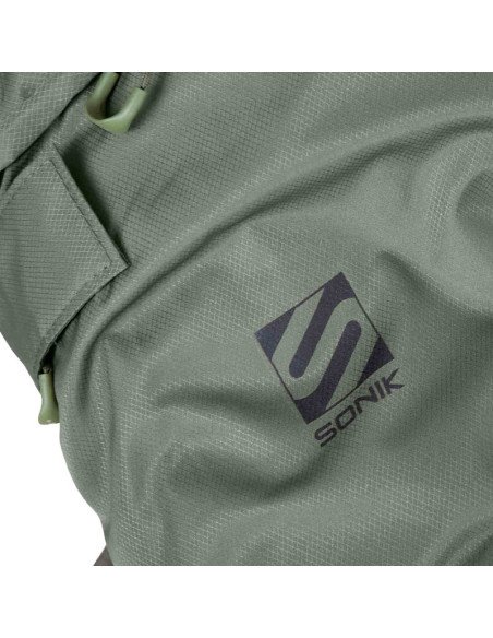 Sonik BANK-TEK 5 Season Sleep System Wide Bedchair Angelbett mit Schlafsack All Season Profi Campingbett-Angelliegen & Angels...