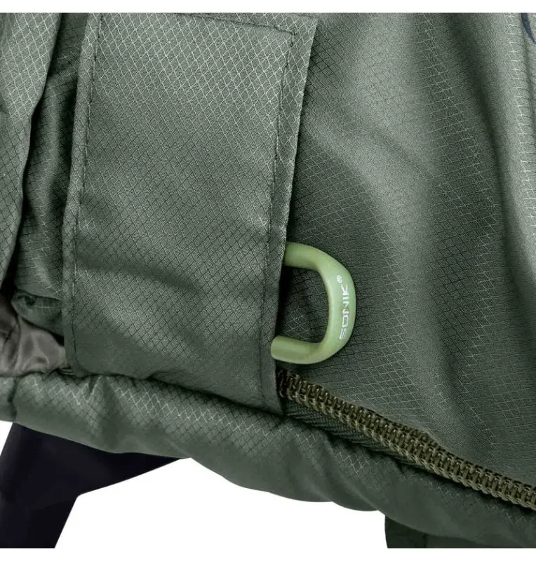 Sonik BANK-TEK 5 Season Sleep System Wide Bedchair Angelbett mit Schlafsack All Season Profi Campingbett-Angelliegen & Angels...