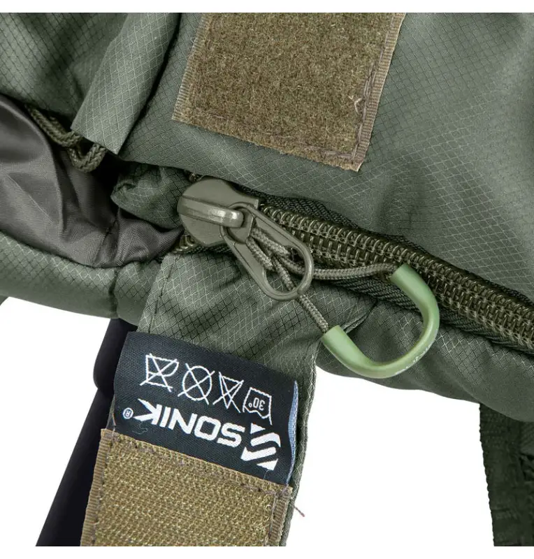 Sonik BANK-TEK 5 Season Sleep System Wide Bedchair Angelbett mit Schlafsack All Season Profi Campingbett-Angelliegen & Angels...