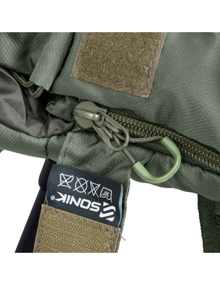 Sonik BANK-TEK 5 Season Sleep System Wide Bedchair Angelbett mit Schlafsack All Season Profi Campingbett-Angelliegen & Angels...