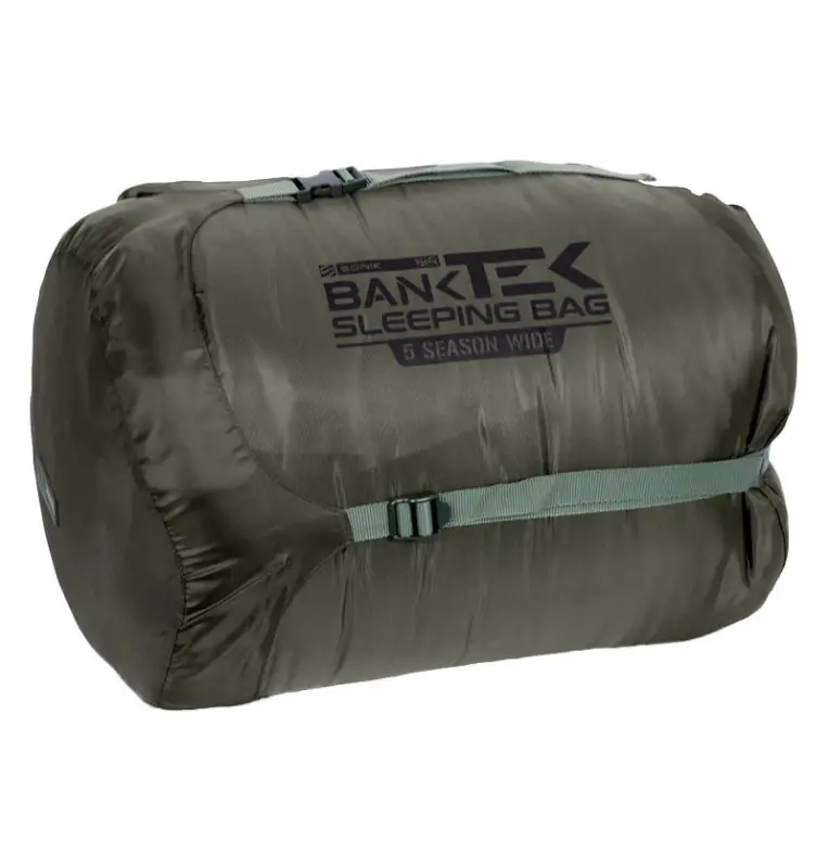 Sonik BANK-TEK 5 Season Sleep System Wide Bedchair Angelbett mit Schlafsack All Season Profi Campingbett-Angelliegen & Angels...