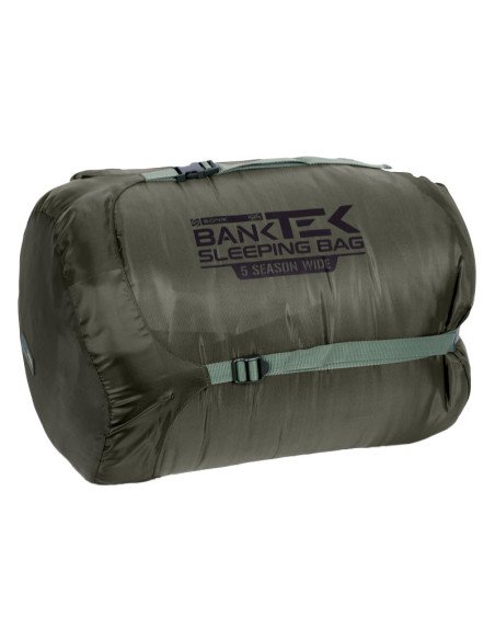 Sonik BANK-TEK 5 Season Sleep System Wide Bedchair Angelbett mit Schlafsack All Season Profi Campingbett-Angelliegen & Angels...