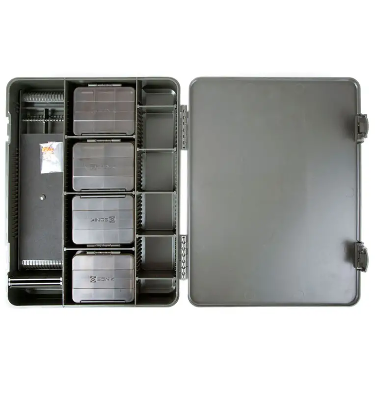 Sonik LOCKBOX LARGE LOADED BOX End Tackle Behälter-Tackle Boxing-JJ-Fishing