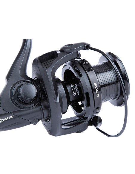 Sonik XTRACTOR+ 5000 Carp Reel Karpfen Angelrolle Quick Drag-Frontbrems-Rollen-JJ-Fishing