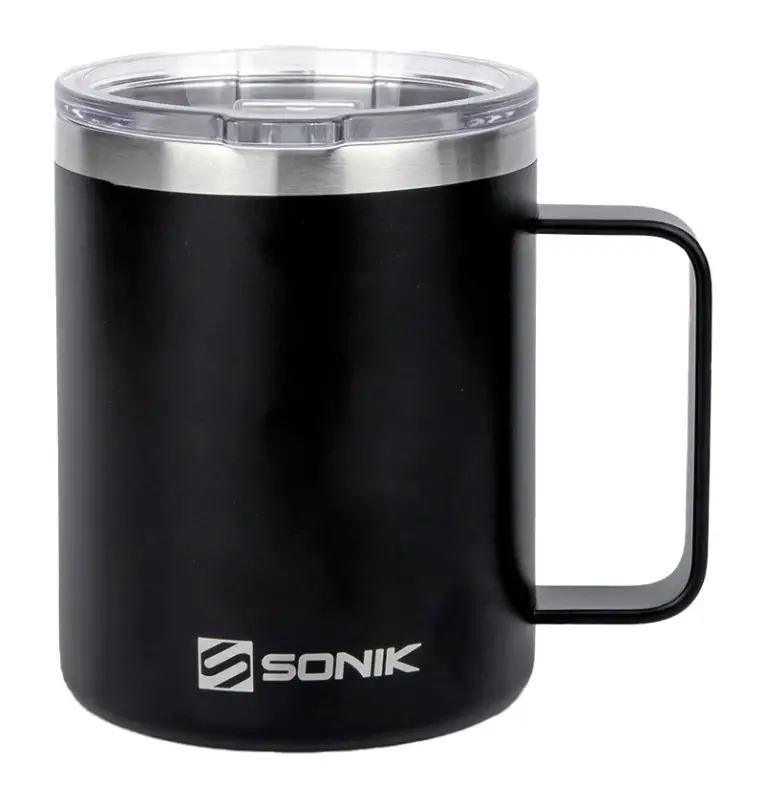 Sonik SIZZLA Thermal Mug 400ml Thermos Becher Angelbecher Edelstahl Camping-Outdoor Cooking-JJ-Fishing